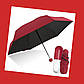 Компактна парасолька в капсулі червона маленька міні парасолька для кишені та сумки, фото 2