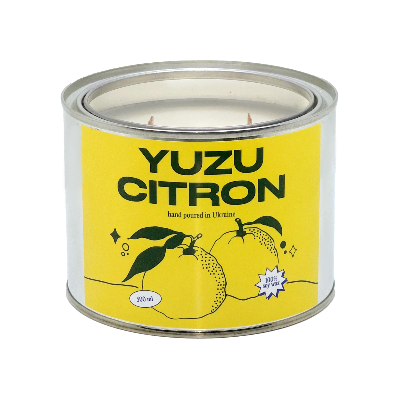 Ароматическая свеча Yuzu Citron (Японський лимон), 500 мл