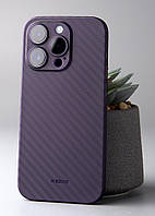 Чехол K-DOO Air Carbon Full Camera для iPhone 14 Pro темно-фиолетовый