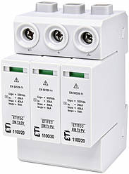 Обмежувач перенапруження ETITEC EM T2 PV 1100/20 Y, 20kA, для PV систем