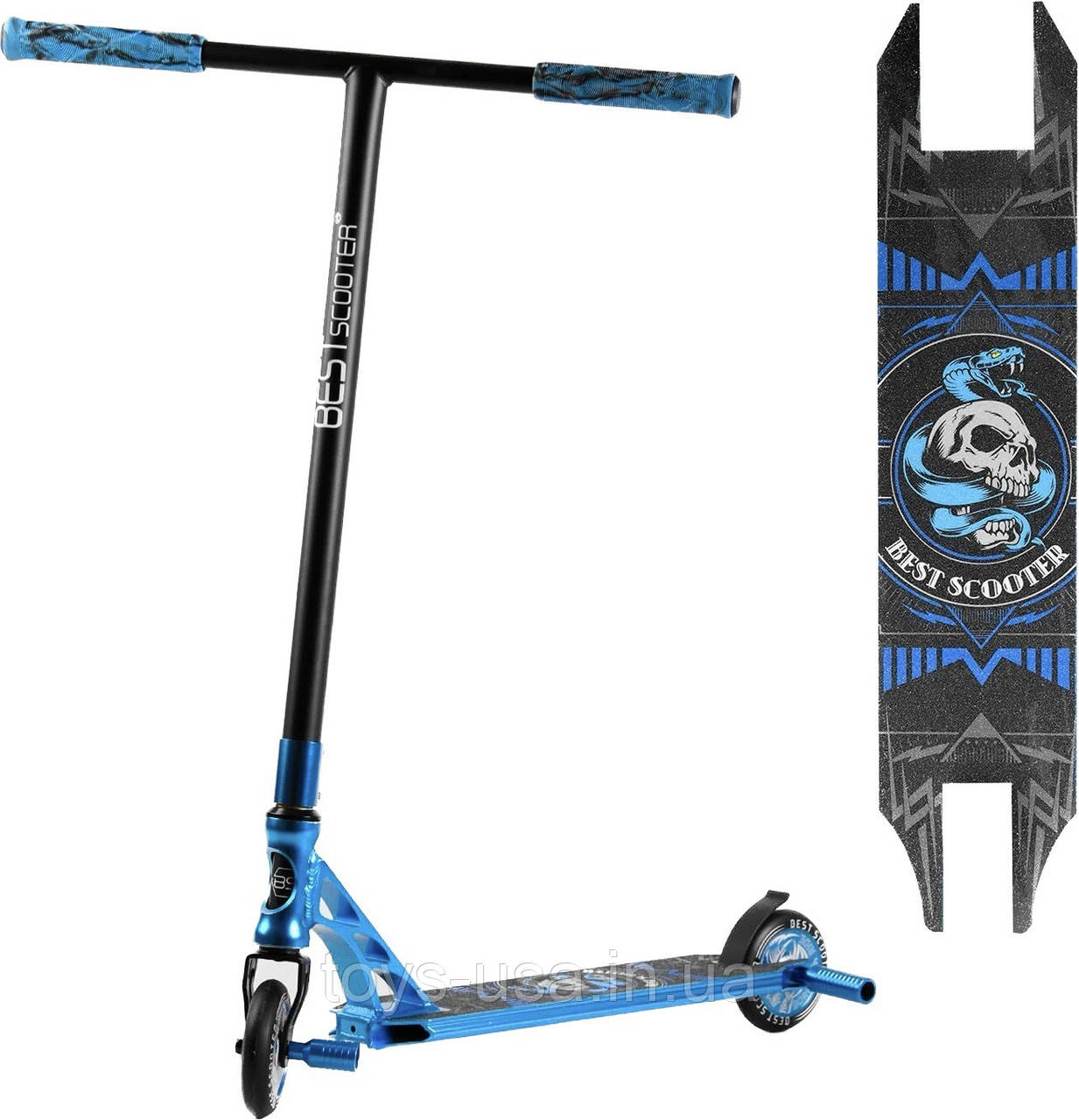 Самокат трюків Best Scooter (HIC-система, пеги, анодоване фарбування) арт. 98901, фото 1