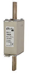 Запобіжник ETI NH-1C Battery 125A 80V DC - Висока відключаюча здатність