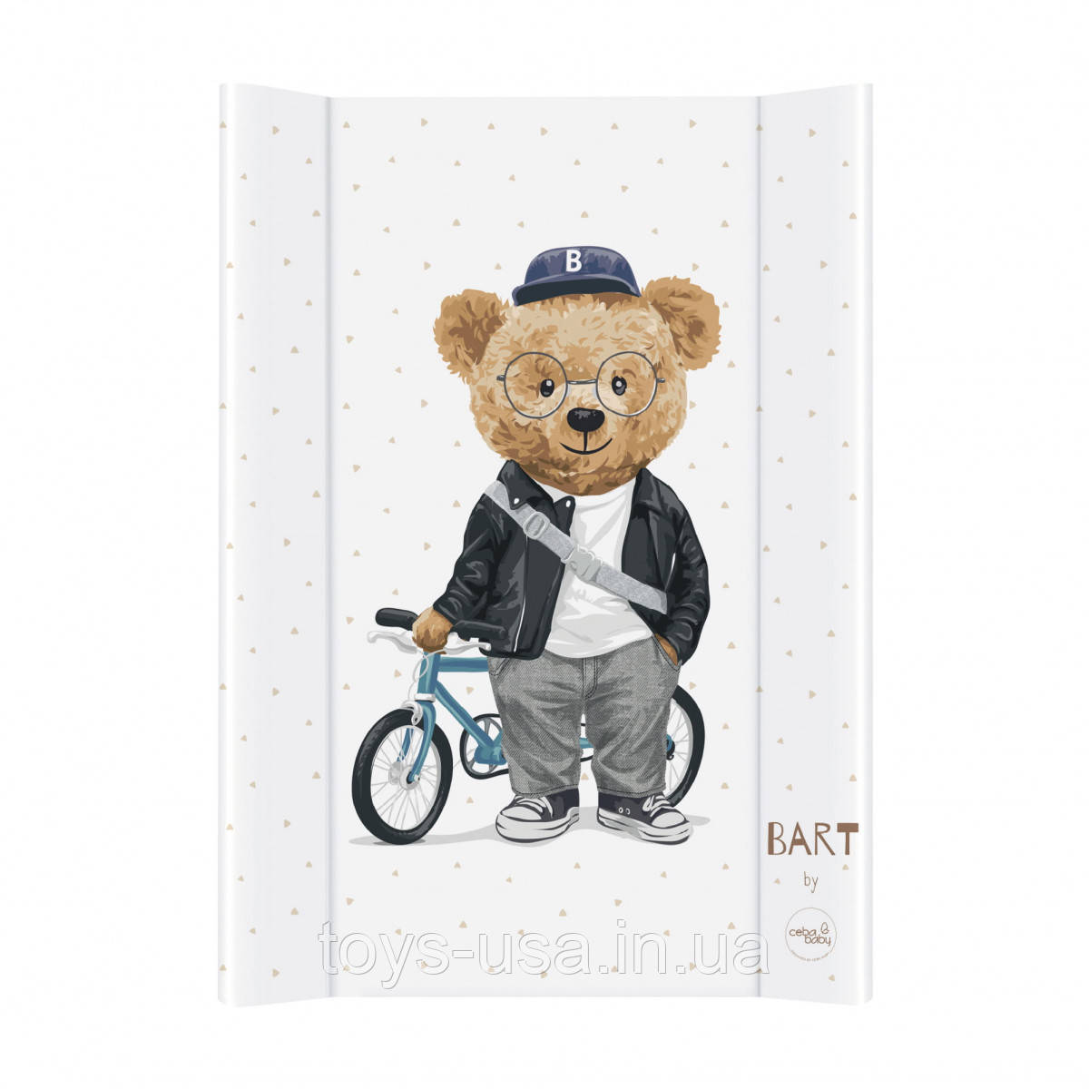 Сповивальна дошка/пеленатор (50-70 см) Fluffy Puffy Bart TM Ceba Baby арт. W-203-132-686
