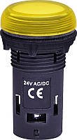 Лампа сигнальная LED матовая ECLI-024C-Y 24V AC/DC (желтая), ETI