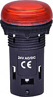 Лампа сигнальная LED матовая ECLI-024C-R 24V AC/DC (красная), ETI