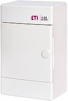 Щит пластиковый наружного использования ECT 4x18 MEDIA-PO перф.панель, белая дверца, ETI