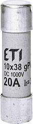 Плавка вставка ETI CH10x38 gPV 20A/1000V D - надійний запобіжник для фотоелектричних систем