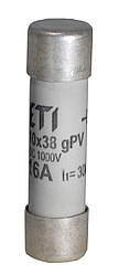 Плавка вставка (запобіжник) CH10x38 gPV 6A/1000V DC, 002625071, ETI