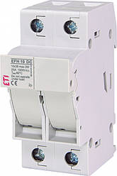 Держатель запобіжників ETI EFH 10 2P 25A 1000V DC для фотоелектричних систем
