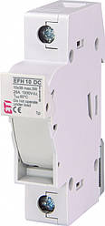 Держатель запобіжника ETI EFH 10 1P 25A 1000V DC для фотоелектричних установок 10x38 мм