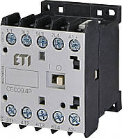 Контактор миниатюрный CEC 09.4Р 24V DC (9A; 4kW; AC3) 4р (4 н.в.), ETI