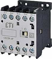 Контактор миниатюрный CEC 09.4P 230V АС (9A; 4kW; AC3) 4р (4 н.в.), ETI