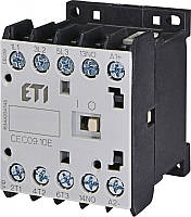 Контактор миниатюрный CEC 09.10-24V DC (9A; 4kW; AC3), ETI