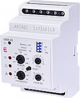 Реле контроля напряжения HRN-43 400V AC (3F, 2x16A_AC1) без нейтрали, ETI