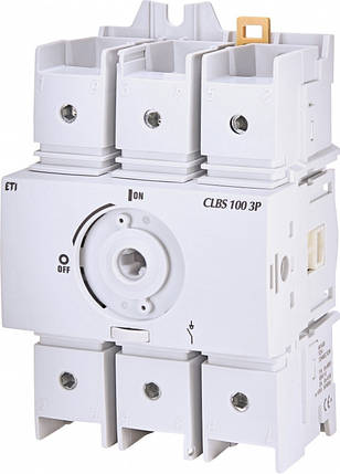 Вимикач навантаження 100А 3Р без рукоятки CLBS 100, ETI, IP20, для DIN-рейки, фото 1