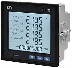 Аналізатор мережі END25-ETH (96x96мм, 100-550V AC/DC, Ethernet), ETI