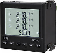 Анализатор сети END20L-RS (96x96мм, 85-253V AC/90-300V DC, RS-485), ETI