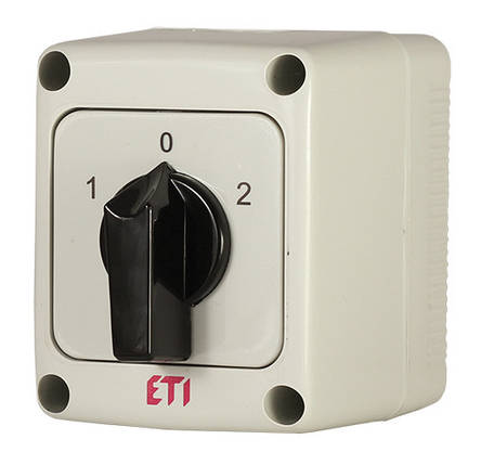 Перемикач ETI CS 25 52 PN 2p 25A IP65 - Пакетний вимикач, 400В, 11кВт, фото 1