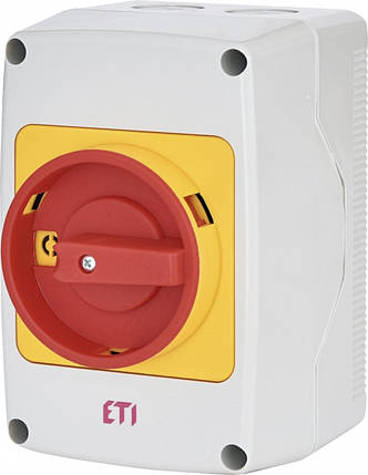 Пакетний перемикач ETI CS 40 10 PNGLK 3p, 40A, IP65, поворотний, 0-1, фото 1
