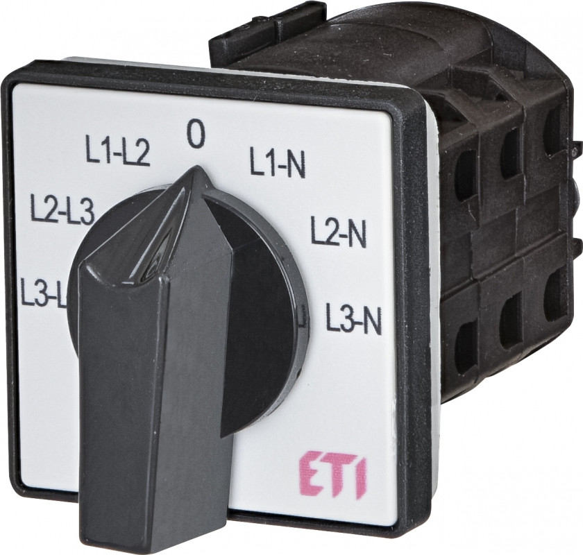 Перемикач ETI CS 25 66 U, пакетний, 25A, 3L, 480V, з нейтральною позицією