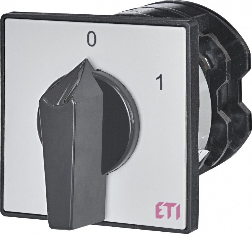 Перемикач CS 80 10 U ETI, 3 полюси, 80A, для розподільчих плат, поворотний