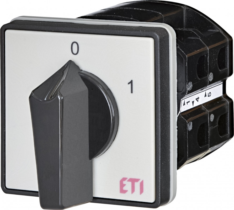 Перемикач пакетний CS 63 10 U (3p 0-1) 63A, ETI, для монтажу на передній стінці