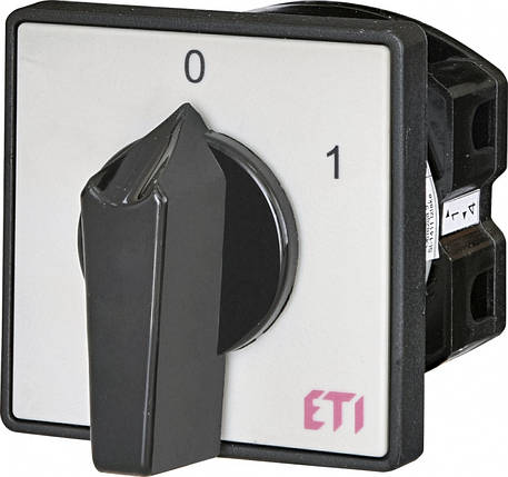 Перемикач пакетний ETI CS 40 91 U 2p 40A 400V, поворотний, для щита, фото 1