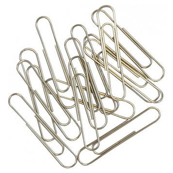 Скріпки закруглені Buromax 33 мм 100 шт. Нікельовані (BM.5003)
