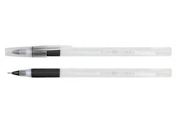 Ручка масляна Economix Iceberg Чорна 0.7 мм (E10197-01)