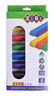 Пластилін ZiBi Kids Line 8 кольорів 200 г (ZB.6226)