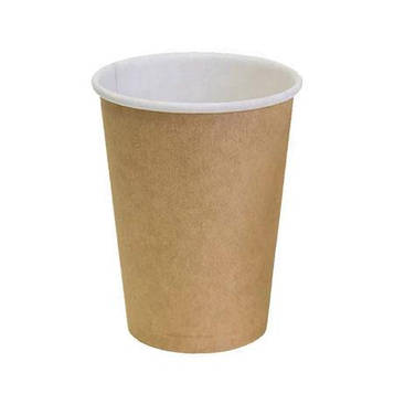 Стакан паперовий двостінний 110 мл 30 шт. Крафт+білий (65987)