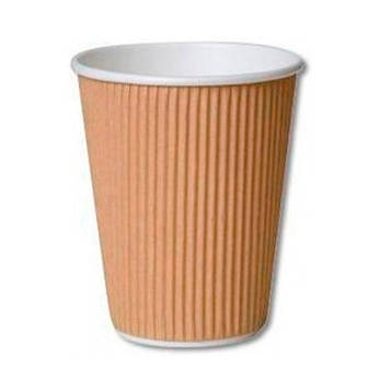 Стакан гофрований Ripple 180мл 30 шт. Бурий (180850)