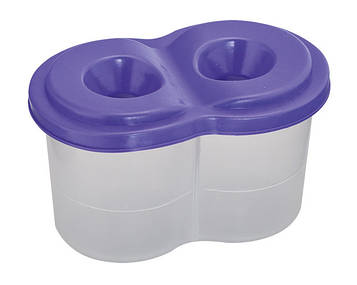 Стакан-непроливайка ZiBi подвійний Фіолетовий (ZB.6901-07)