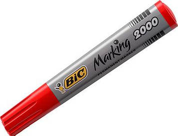 Маркер перманентний BIC 2000 1.7 мм Червоний (bc8209133)