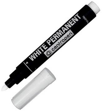 Маркер перманентний Centropen 2.5 мм Білий (8586/11)