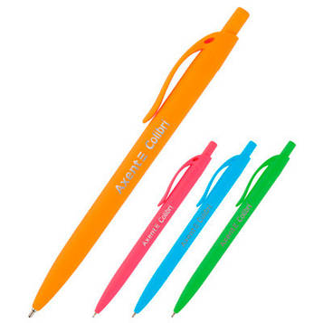 Ручка масляна автомат. Axent Colibri Синя 0.7 мм (AB1062-02-A)