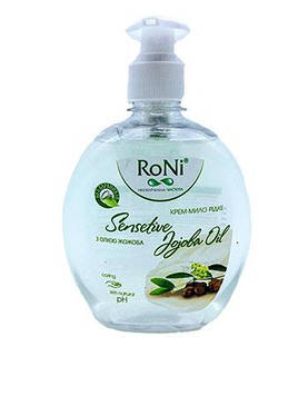 Рідке крем-мило RoNi Sensetive Jojoba Oil з гліцерином 450 мл (0412)