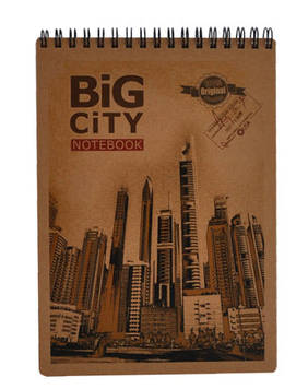 Блокнот Buromax Kraft A5 80 аркушів без лініювання з перфорацією (BM.2473)