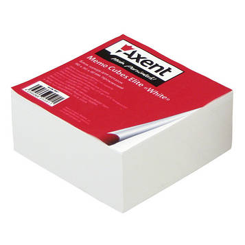 Папір для нотаток Axent Elite White Непроклеєний 90х90 мм 420 аркушів Білий (8006-A)