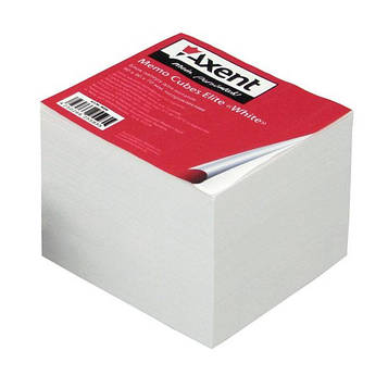 Папір для нотаток Axent Elite White Непроклеєний 90х90 мм 740 аркушів Білий (8008-A)