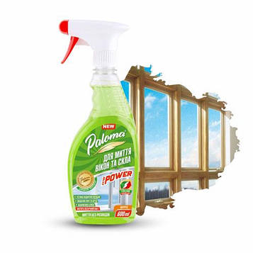 Засіб для миття скла Paloma з яблучним оцтом 600 мл (PE50410)