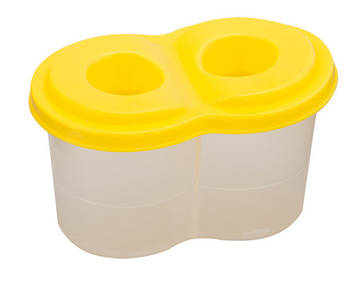 Стакан-непроливайка ZiBi подвійний Жовтий (ZB.6901-08)