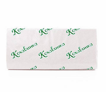 Рушники паперові Кохавинка V-складання 160 листів Білі (181165)