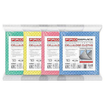 Серветки Pro Service целюлозні вологопоглинаючі 5 шт. Зелені (19301100)