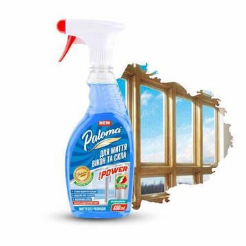 Засіб для миття скла Paloma з нашатирним спиртом 600 мл (PE50427)