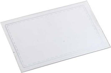 Бейдж горизонтальний на шпильці + кліп Buromax 90х55 мм Прозорий (BM.5401)