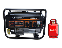 Генератор Газ/бензин GREENMAX MB3900B 2.8/3.0 кВт с ручным запуском