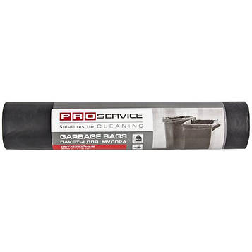 Пакети для сміття Pro Service Optimum 240 л 5 шт. міцні Чорні (16120304)
