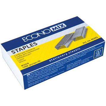 Скоби Economix №24/6 1000 шт. (E40302)
