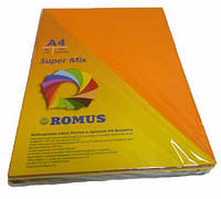 Папір кольоровий Romus A4 80 г/м2 250 аркушів 10 кольорів Super Mix (R50959)